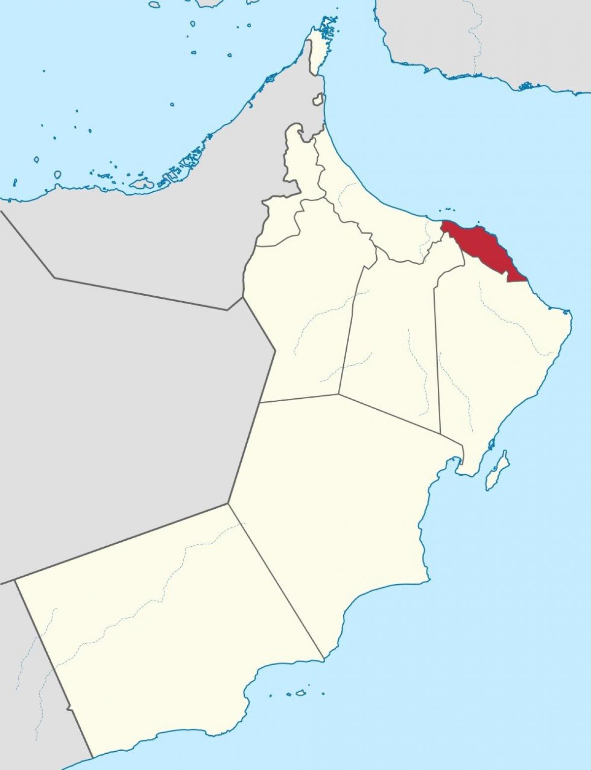 muscat Omán na mapě