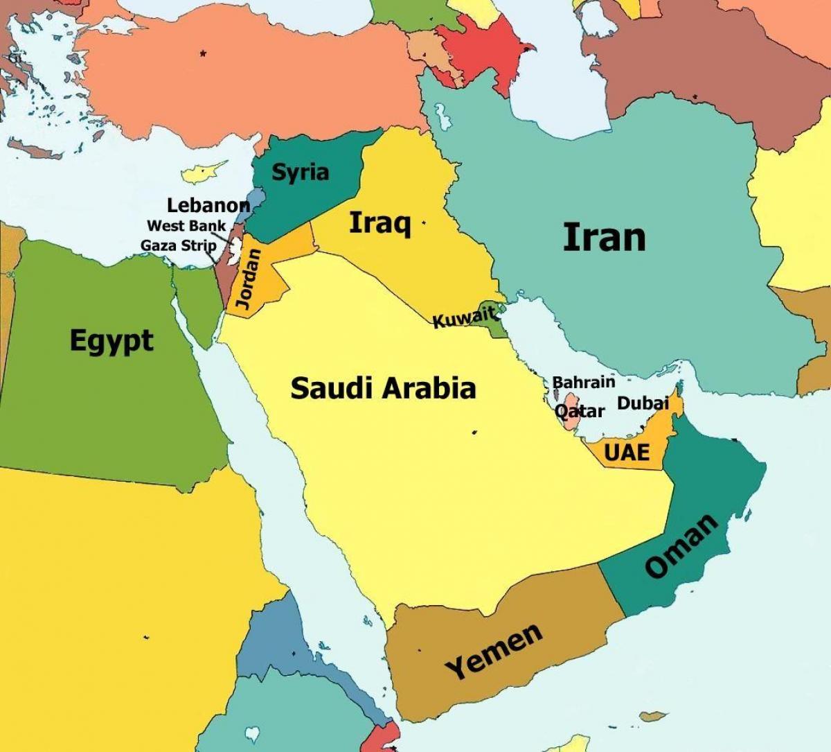 Omán, země na mapě světa