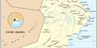 Ománský mapě
