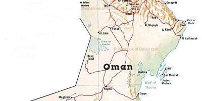 Omán, země, mapa